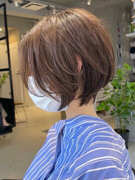 エリマ 調布(elima) ミルクティーベージュダブルカラーインナーカラー韓国20代前髪