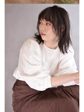 ドルセプラタ(Dulce plata) 揺れミディ透明感カラーゆるふわツヤ髪レイヤーカット20代30代