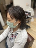 リブリス(Rebliss) 外はねパーマ×イヤリングカラー