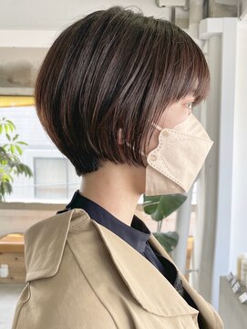 ソーコ 渋谷(SOCO) 大人かわいい丸みショートマッシュショートボブひし形ショート