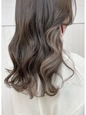 【雨宮】髪質改善シアーカラーグレージュ×インナーベージュ
