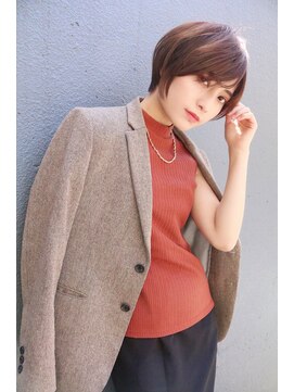 ブゾン(buZon) 【buZon ブゾン】丸みショート×ナチュラルブラウン