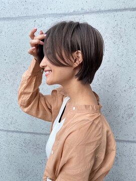 ロンドソレイユ 池袋(Lond soleil) ショート/前髪/レイヤーカット/グレーベージュ/髪質改善[池袋]