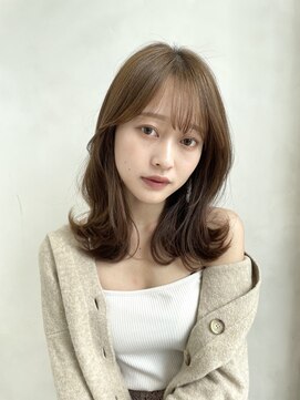 ザックラフィネ(ZACC raffine) ベージュカラー/くびれ巻き/くびれヘア/ミディアム