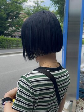 シェノン 夙川(CHAINON) /前髪パーマ/黒髪/グレーベージュ/レイヤーロング