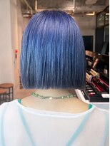 くすみブルー_前髪パーマグレーベージュレイヤーロング_ba477111