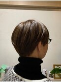 スッキリマニッシュ再現性◎ショート王道ダークモカブラウン小顔