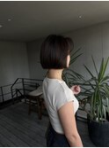 海外風切りっぱなしボブ：Mao Shibasaki