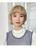 マッシュボブのハイトーンベージュ