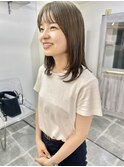 ○大人可愛いミディアムレイヤー20代30代40代