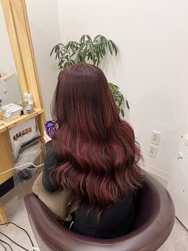 ラフ 原宿(L.a.a.g.f harajuku) ハイライト Red☆@原宿