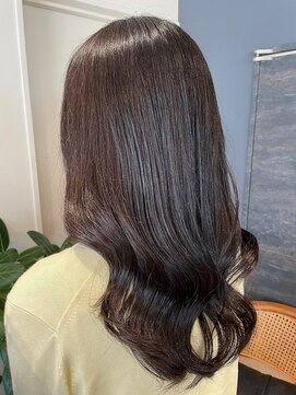 ヘアリゾート粋 トゥジュ 池袋東口店(tujuh) 韓国レイヤー/くびれロング/ダークブラウン