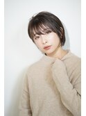 くびれショート/似合わせカット/メルティカラー/ベージュ