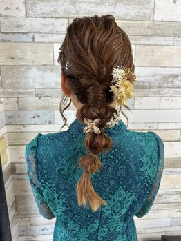 ビューティーサロンワタナベ 本店の写真/自分ではできないパーティーヘアー、アップ、セットスタイル、スジ盛りもお任せ★小さいお子様も受付OK！