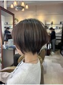 丸みショートボブ