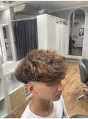 滋賀/南草津/メンズ美容室/波巻きツイストスパイラルパーマ
