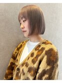 ボブ/ミルクティベージュ/髪質改善/熊本/上通り/並木坂