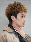 渋谷スパイキーショートアップバンクフェザーショートパーマ