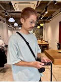 ブラウンベージュ　スパイキーショート
