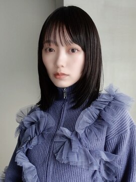 フォト 新宿(foto) ミディアム暗めカラーデザインカラーフェイスフレーミング新宿