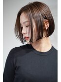 別府ショートボブ顔まわりレイヤーカット髪質改善カラー30代