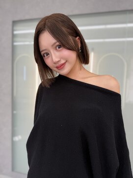 ボタン ハカタ(VOTAN hakata) 博多/センター分け/ボブ/まろんベージュ