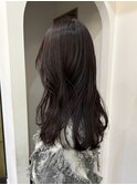 冬の透明感◎ラベンダーグレージュ×レイヤーロング