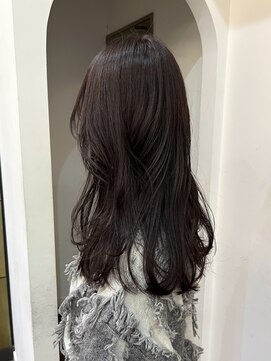 ヘアーアイスカルテット(HAIR ICI QUARTET) 冬の透明感◎ラベンダーグレージュ×レイヤーロング