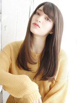 ルテラ(Lutella)の写真/もう朝のセットに悩まない☆憧れのナチュラルストレートをLutellaで。髪質改善とツヤ感カラーも大好評♪