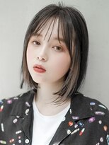 ギークス(GEEKS) 【GEEKS渋谷】イヤリングカラー/冬カラー/伸ばしかけボブ/透明感