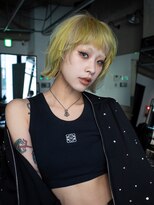 ギークス(GEEKS) 【GEEKS渋谷】レイヤーボブ/デザインカラー/ハイトーン/前髪あり