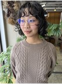 〔stylistカメナシ〕フェイスレイヤーボブ×ニュアンスパーマ