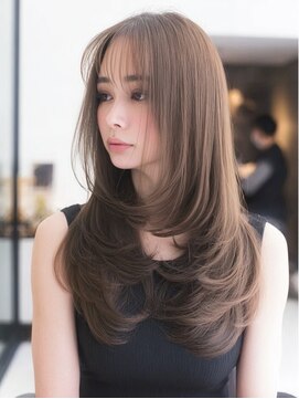 ダル 渋谷/表参道(DAL.) ハッシュカットバタフライカット顔回りカットカーテンバング