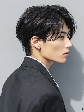 ステラ(STELLA) 韓国 マッシュ センターパート アップバング ニュアンスパーマ