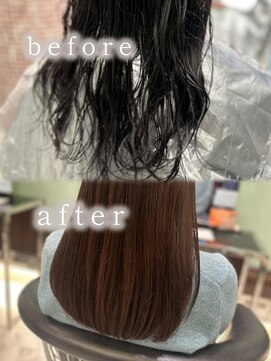 アピッシュ ギンザ(apish ginza) 浅子小百合/パーマを絶対傷ませずに落としたい方