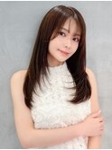 ミルクグレージュ/くびれレイヤーボブ/韓国巻き/顔周り/川崎16