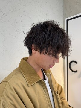 カモン(CAMON) 波巻きスパイラルパーマ×無造作マッシ