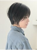 ナチュラルショートミルクブラウンダークパープル