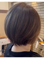 ハピネスフィール 宇治店(Happiness FEEL) ショートボブ大人丸みショートミルクブラウン