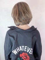 アレンヘアー 帯広店(ALLEN hair)&nbsp;ショートベージュボブ