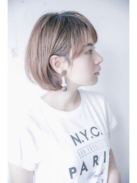 ヴェイン 渋谷(vain) 【vain#Y】#ベージュカラー#ハイライト#BOB