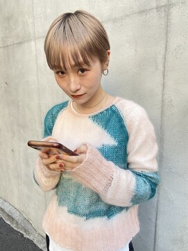 ヌープヘアーアイス(NUUP.hair ici) ショート×ハイトーンベージュ