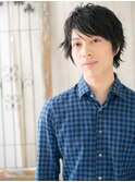 くせ毛カットで無造作ミニウルフ束感ショートK