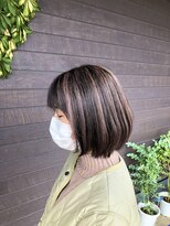 プログレス フレスポ富沢店(PROGRESS) デザインカラー×脱白髪染めモーブハイライト