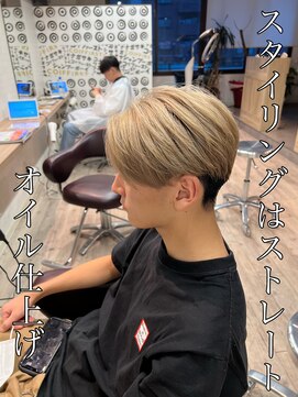 コワファーストナガサキシャンプーボーイ(COIFF1RST NAGASAKI SHAMPOO BOY) ハイトーン×センターパート！