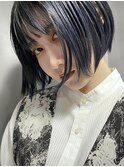 【 グレーアッシュ × ミニボブ 】浅野美紀