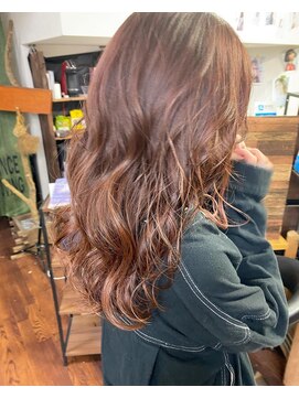 ヘアスタジオハレ(hair studio HALE) hale style カッパーピンク◎