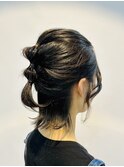 伸ばしかけヘアでもOK！ボブでもできる玉ねぎアレンジ