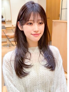 ルエ(rue) 大人可愛い20代30代40代インナーカラー小顔ウルフレイヤーボブ