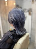 ハイトーン☆シルバーブルー×くらげヘア☆